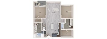 B4 floor plan at Embark Apartments in Freemont CA