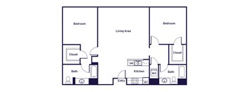 Two bedroom Floorplan Image