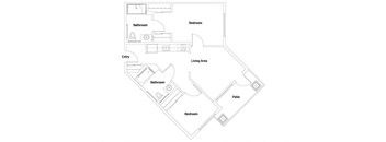 B4 Floorplan Image at The Lodge at Morgan Hills Apartments in Morgan Hill CA