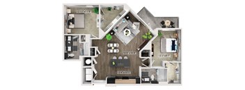 B5 Floorplan Image at Fifteeen15 South Lamar Apartments in Austin TX