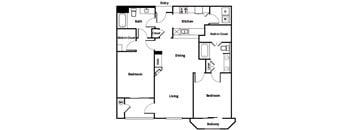 B5 floor plan at Madison at Tow Center Apartments in Santa Clarita CA