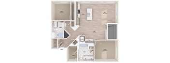 B5 floor plan at Embark Apartments in Freemont CA