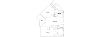 B5 Floorplan Image at The Lodge at Morgan Hills Apartments in Morgan Hill CA