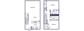 Two bedroom Floorplan Image