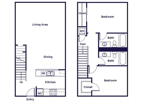 Two bedroom Floorplan Image