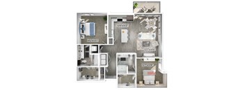 B6 Floorplan Imageat Fifteeen15 South Lamar Apartments in Austin TX