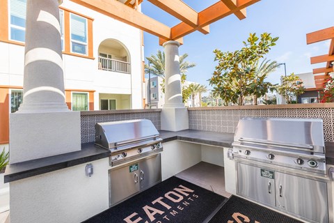 Barbecue Grills at The Seaton Apartments in San Diego CA