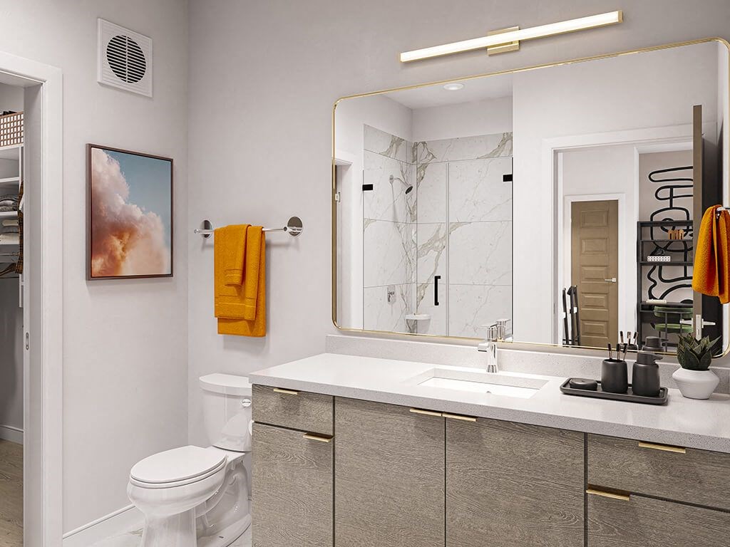 Bathroom Scheme Sophisticated Neutral at 333 Ellington in Gaithersburg MD