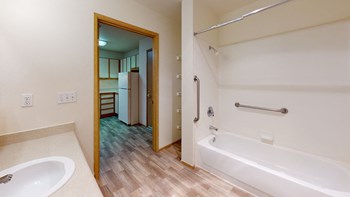 Bathroom at Woodrose Apartments in Bellingham WA - Photo Gallery 4