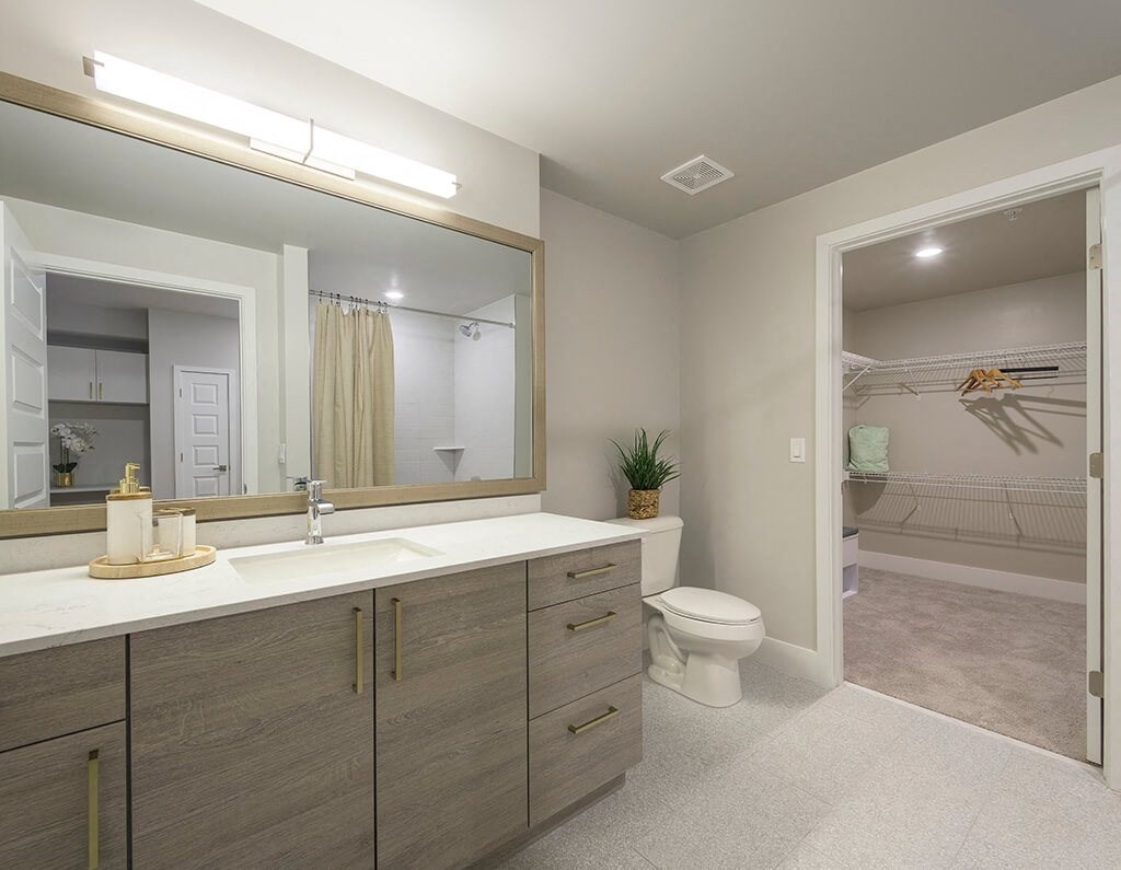 Bathroom at Treo Apartments in Fort Lauderdale FL