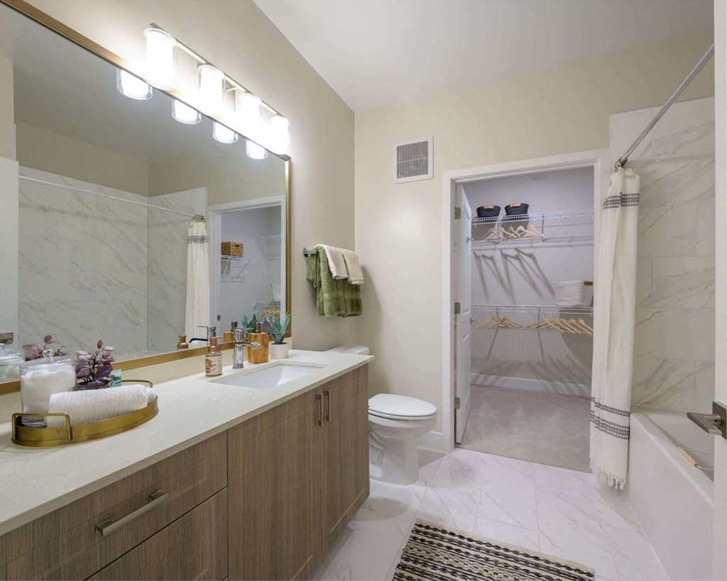 Bathroom at the Moxley in Fairfax VA