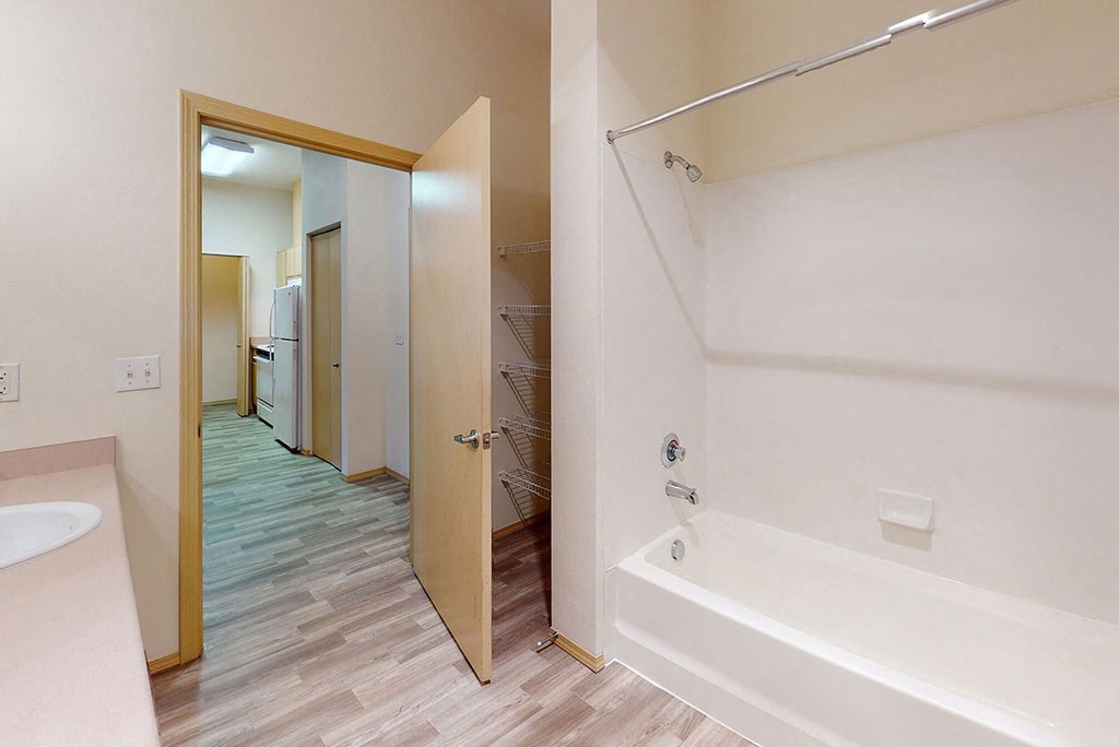 Bathroom tub at Cedar Park in Seattle WA