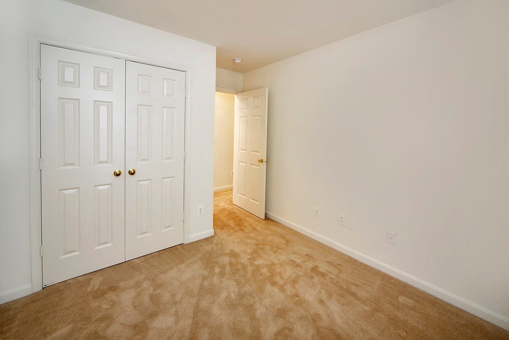 Bedroom with closet at Broadwater Townhomes in Chester, VA