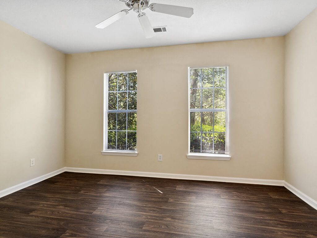Bedroom with ample lighting at Lakeside Vista in Kennesaw GA