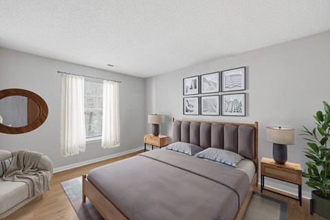 Spacious bedroom at Greens of Pine Glen in Durham NC