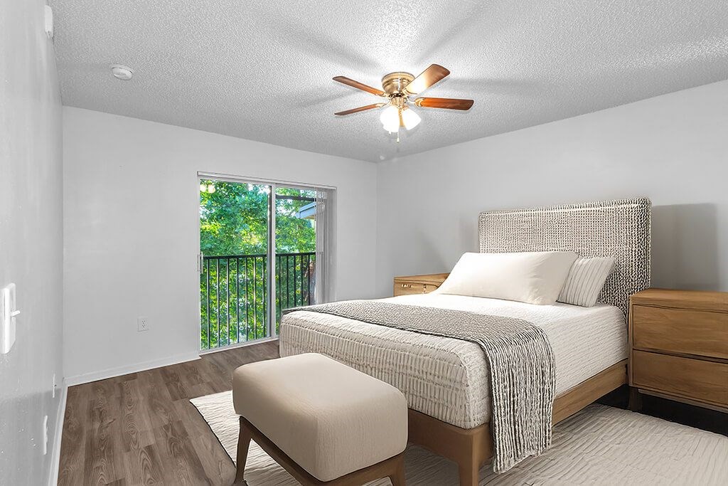 Bedroom with furniture at Cedar Grove Apartments in Miami FL