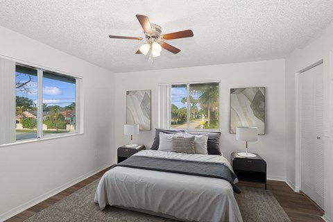 Bedroom at Running Brook Apartments in Miami FL