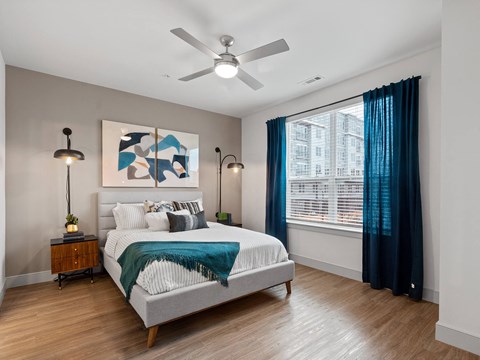Bedroom at VERO Apartments in Chelsea MA