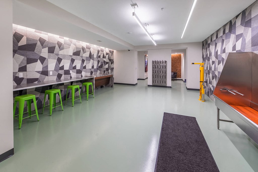 Bike Lounge Wash and Repair Area at Aspect at Totem Lake Apartments in Kirkland WA