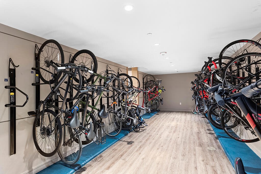 Bike storage room Exterior Entrance at Cirro King of Prussia Apartments in King of Prussia, PA