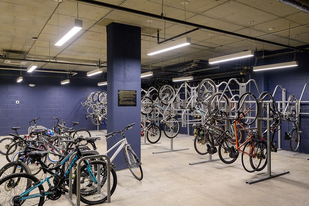 Bike Storage Room at Vero Apartments in Chelsea MA
