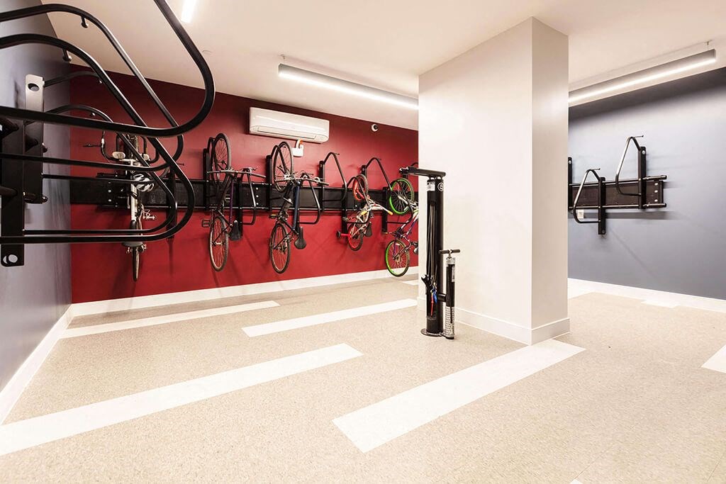 Bike Storage at 1810 Main Apartments in Houston TX