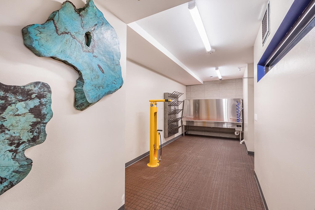 Bike Wash and Repart at North at Totem Lake Apartments in Kirkland WA