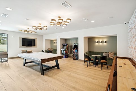 Billards Lounge Game Area at Cala Apartments in Austin TX