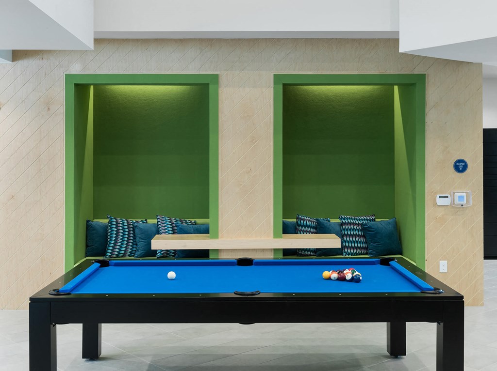 Billiards at Jada Legacy Central Apartments in Plano TX