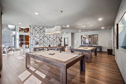 Billiards table at District at Scottsdale in Scottsdale AZ