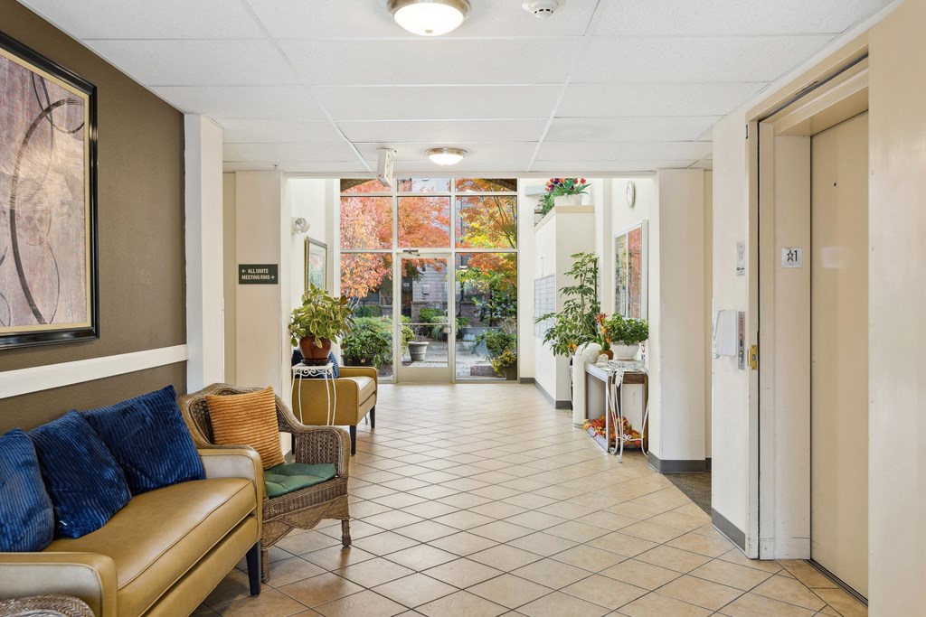 Building Entrance Interior at Alderwood Court in Lynnwood WA