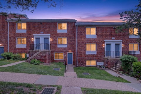 Building exterior at The Barrington in Silver Spring MD