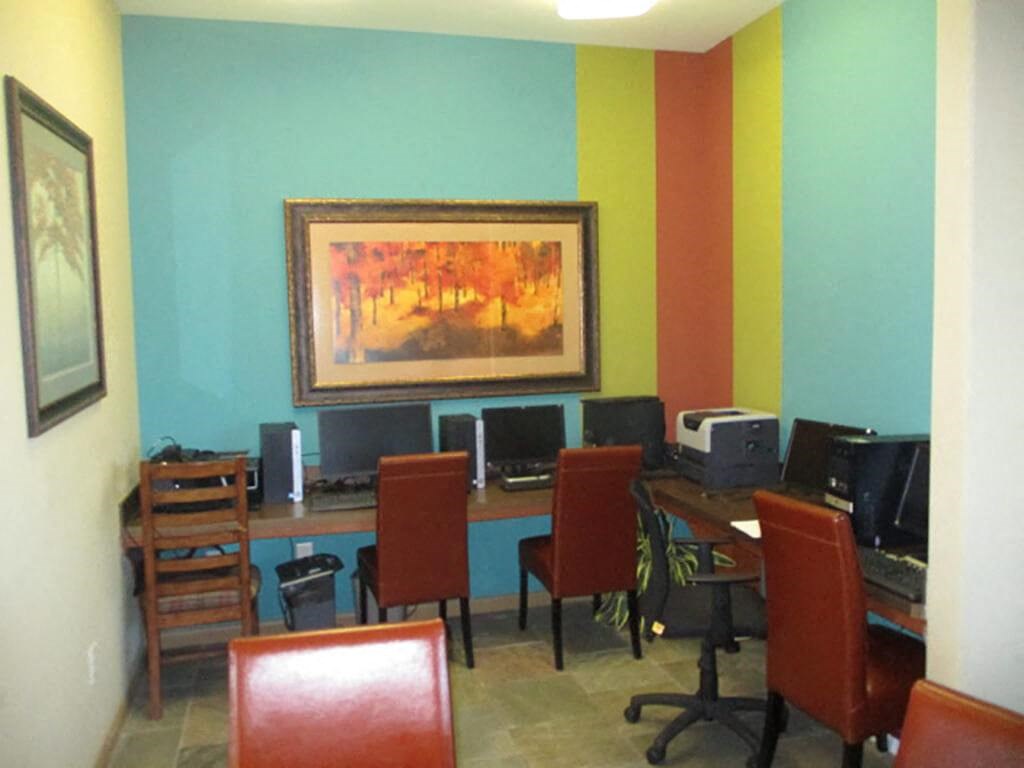 Business center at Parkway Ranch Rental Homes in Houston TX