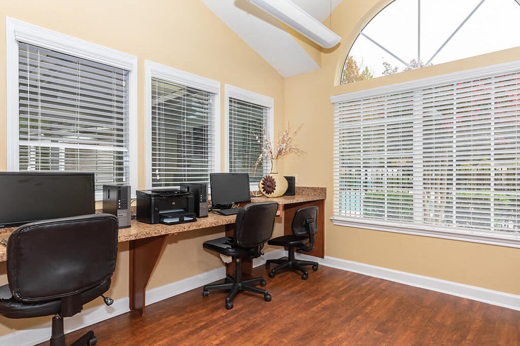 Business center at Greens of Pine Glen in Durham NC