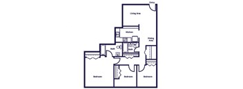 C1 Floorplan Image at Patrick Henry Apartments in Arlington, VA