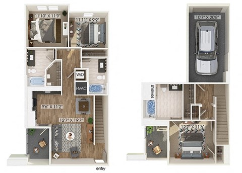 our apartments have a variety of floor plans to choose from