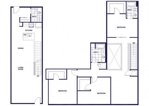 C3TH Floorplan Image at Q21 Apartments in Portland OR