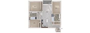 C3 floor plan at Embark Apartments in Freemont CA