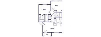 B1 Floorplan Image at Cedar Grove Apartments in Miami Gardens FL