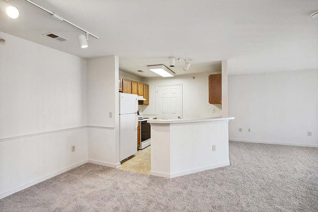 Classic Kitchen and Living area Carpet at Weston Circle and Wicklow Square Apartments in Fredericksburg VA