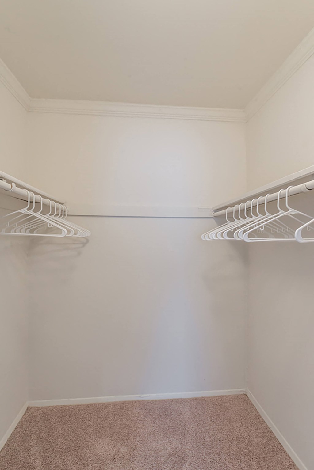 Closet with shelves at Leesburg Apartments in Leesburg VA