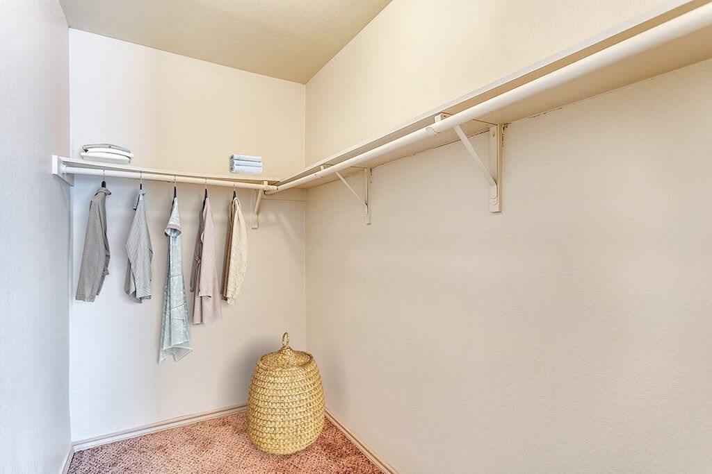 Closet at Paradise Oaks apartments in Austin TX