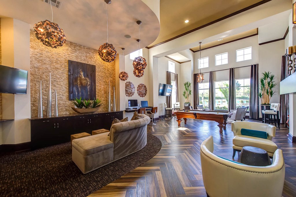 Clubhouse Lounge Area at Callista Hill Country Apartments in Austin TX
