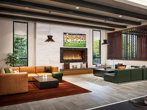 Clubhouse seating at Olivean Apartments in Broomfield CO