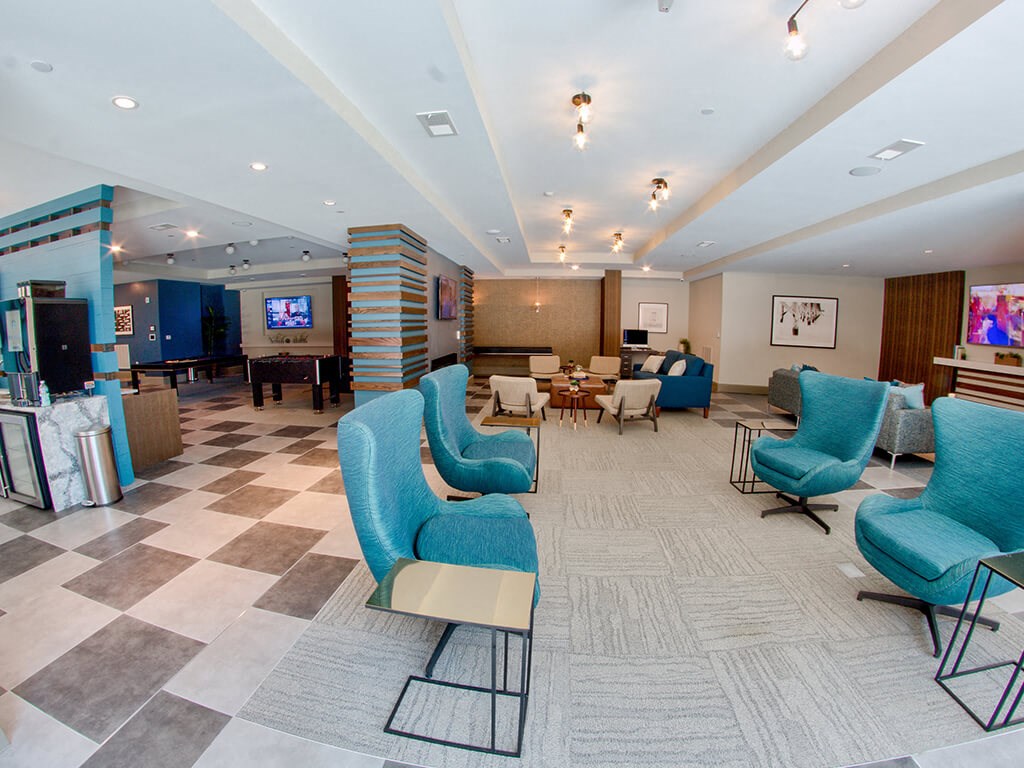 Clubroom seating at Caroline Charleston SC