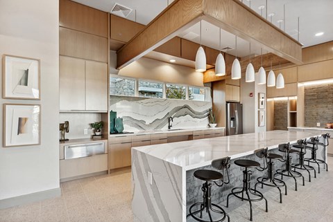 Clubroom Kitchen at The Quill Apartments in Milford, MA