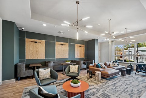 Clubroom Lounge Seating at The Quill Apartments in Milford, MA