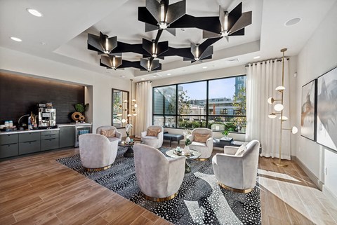 Clubroom Seating at The Quill Apartments in Milford, MA