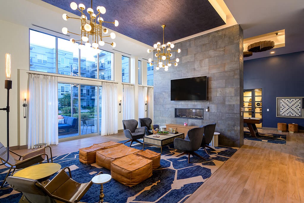 Clubroom at Vero Apartments in Chelsea MA