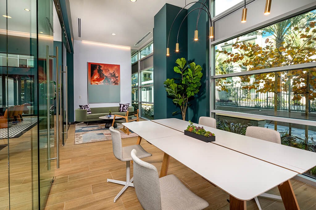 Co Work Click Large Meeting Room at Chroma Apartment Homes in Canoga Park CA
